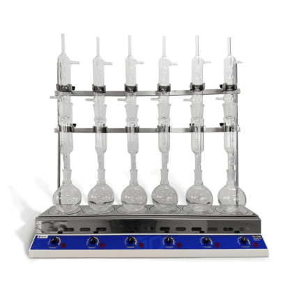 Tecnal TE-1881/6 Soxhlet Tipi Ekstraksiyon Bataryası - Yağ ve Lipid Analizleri İçin Profesyonel Laboratuvar Cihazı